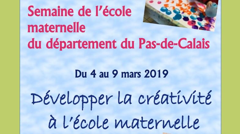 Semaine de la maternelle 2019